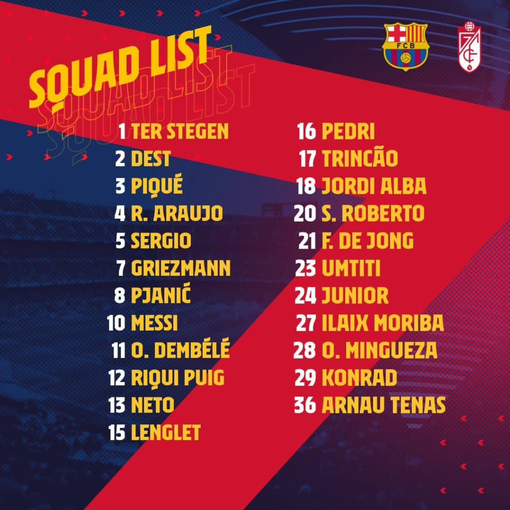 Le groupe du Barça 